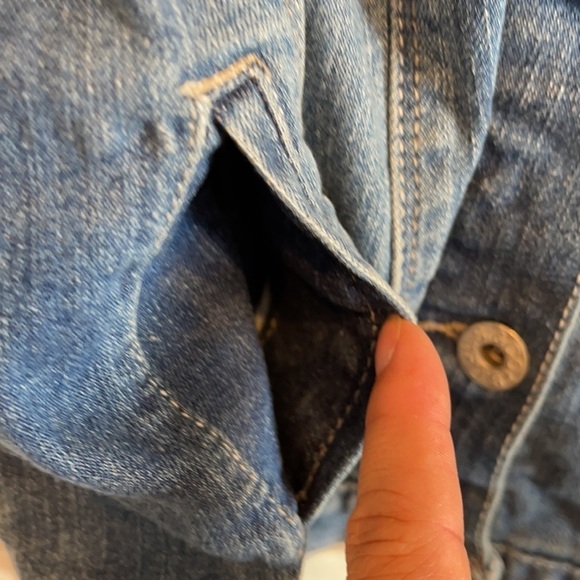 LEVI'S Girls Trucker Denim Jean Jacket Medium Wash - Picture 6 of 8